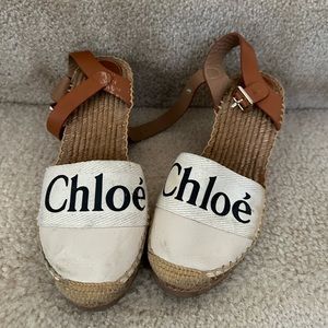 Chloe Woody espadrille size 38